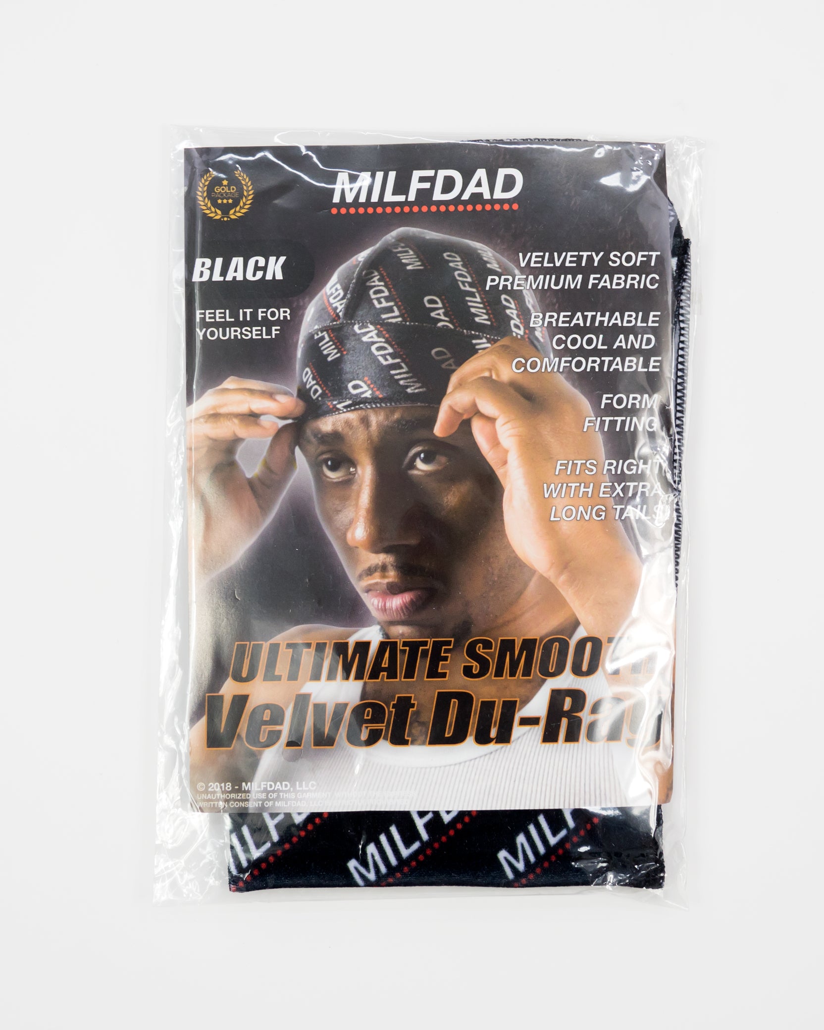 SILKY DURAG - BLACK – MILFDAD