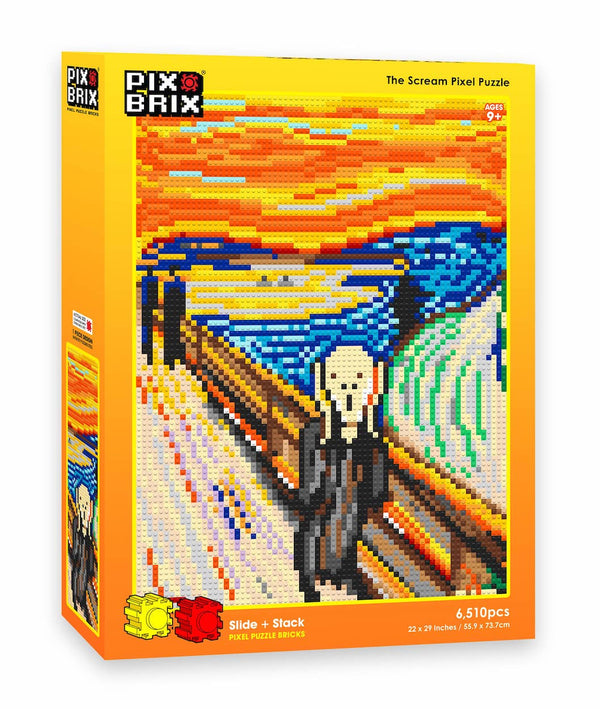 Pix Brix Pixel Art Puzzle Bricks Bundle - 4,500 Piece Pixel Art Kit, Mixed  32 Color Palette (Light, Medium, Dark) - Interlocking Building Bricks