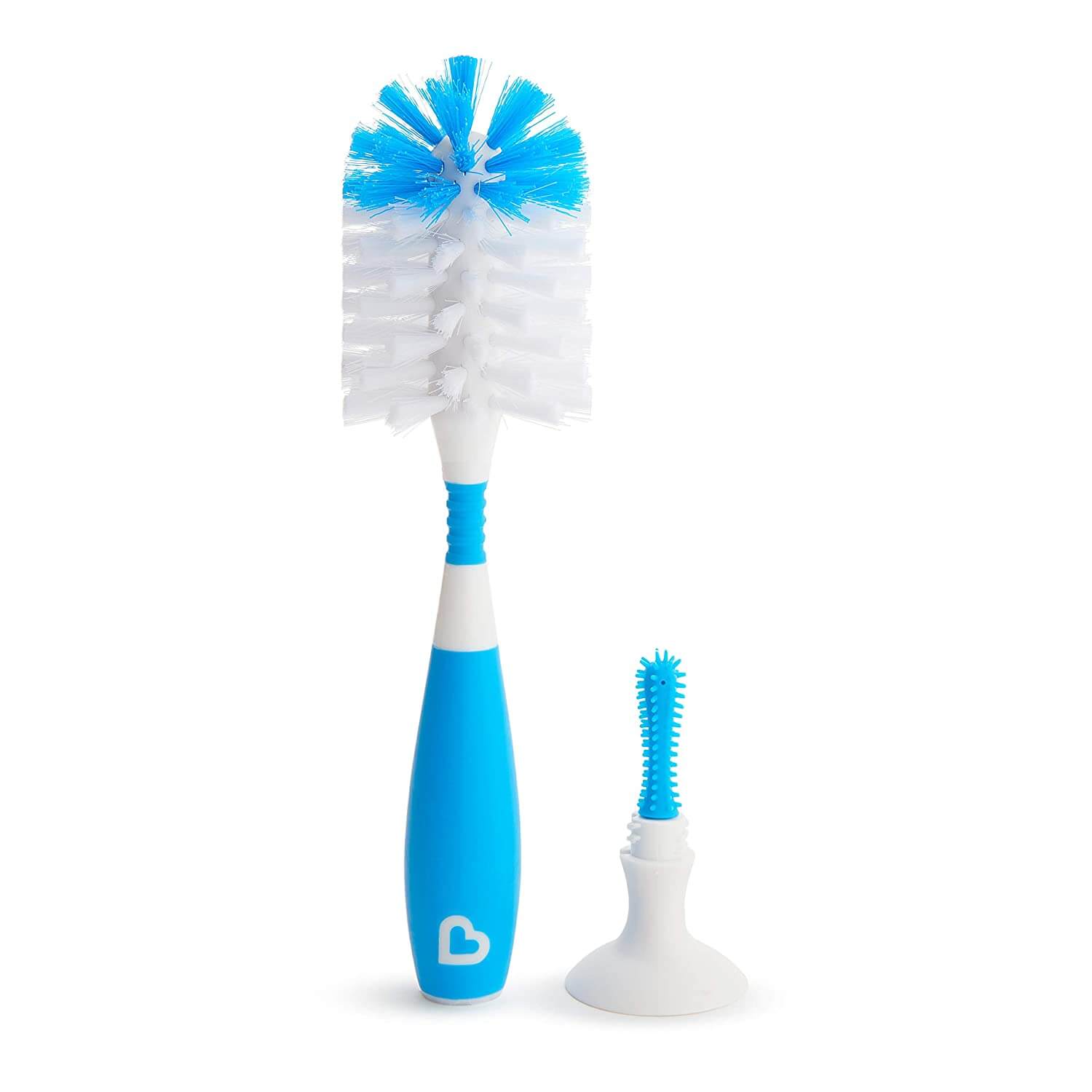 Munchkin Bristle Bottle Brunch two pieces light blue handle and bristle tips