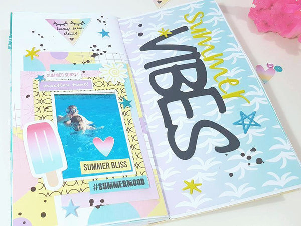 traveler's notebook, creative journaling, summer babe