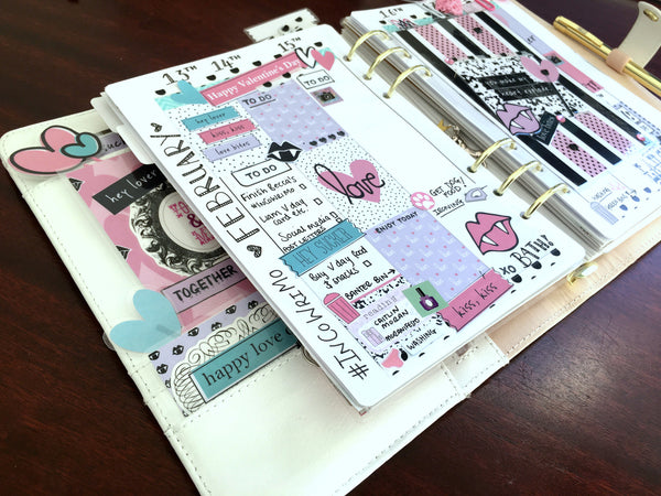Plan with me: Weekly Planner Spread Ft. Love Bites By Ashleigh | Papercakes Guest Designer. www.serenabee.com