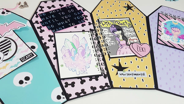 Coffin Flip Book: Happy Mail Tutorial By Rachel. Papercakes design team. www.serenabee.com