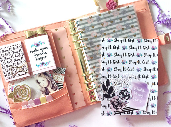 Slay It Girl Planner Setup By Annie. Papercakes design team. www.serenabee.com