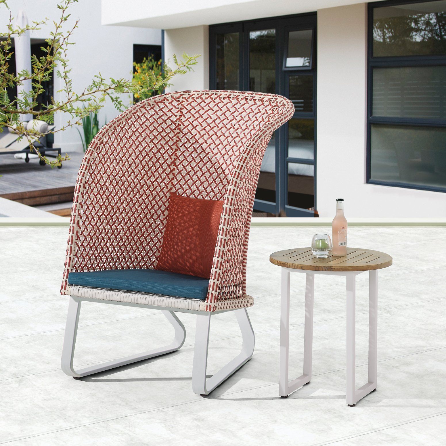 Evian High Back OUTDOOR LOUNGE Chair | TB Outdoor Design ...