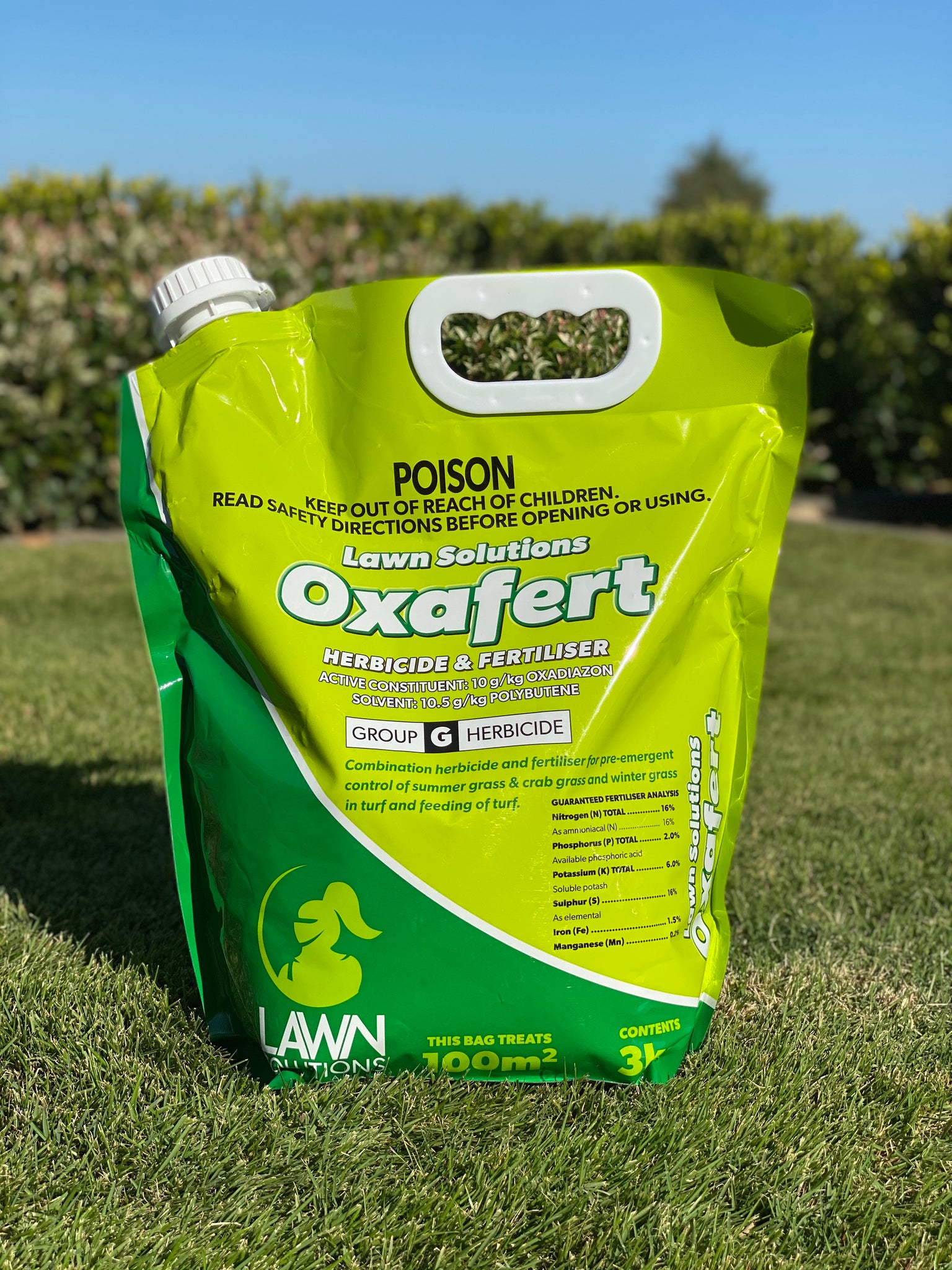 Oxafert PreEmergent Herbicide & Fertiliser 3kg Green Life Turf