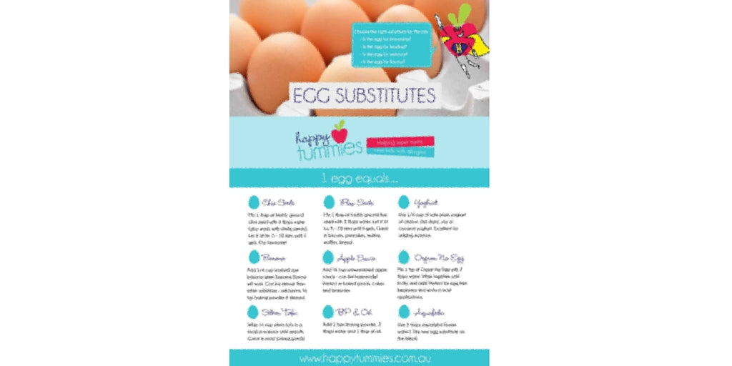 Egg Replacer Chart - Happy Tummies