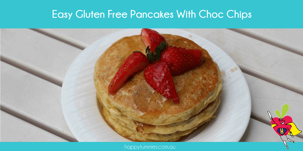 Easy Gluten Free Pancakes With Choc Chips - Happy Tummies