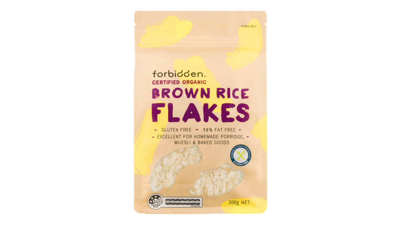 Gluten Free Porridge Recipes Forbidden Rice Flakes - Happy Tummies