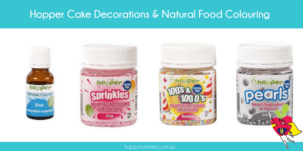 Hopper Cake Decorations & Natural Food Colouring - Happy Tummies