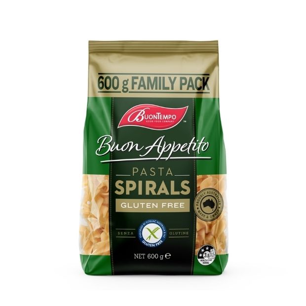 Buontempo Spirals Pasta 600g | gluten free pasta - Happy Tummies Pty Ltd