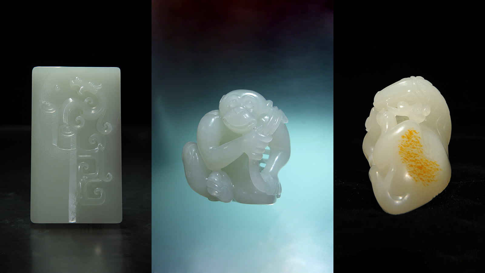 Chinese nephrite: hetian white jade carving