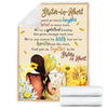 Sisters blanket flowers To my sister in heart , Sunflowers sister gift idea