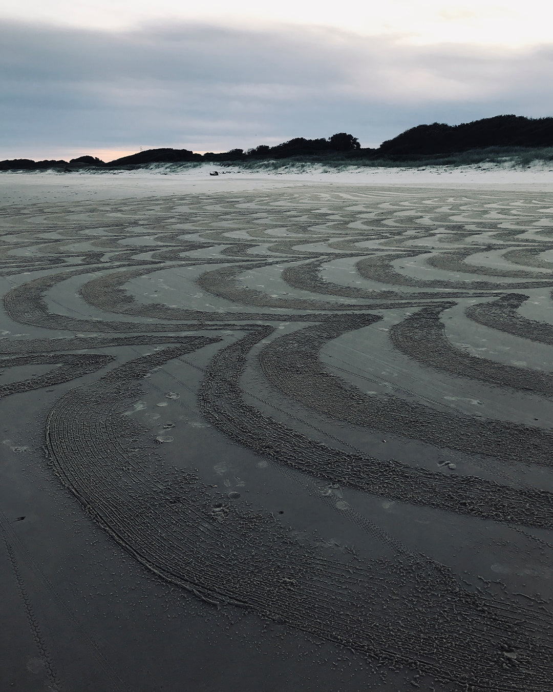 Raked sand at Lennox Head by Josh Galletly