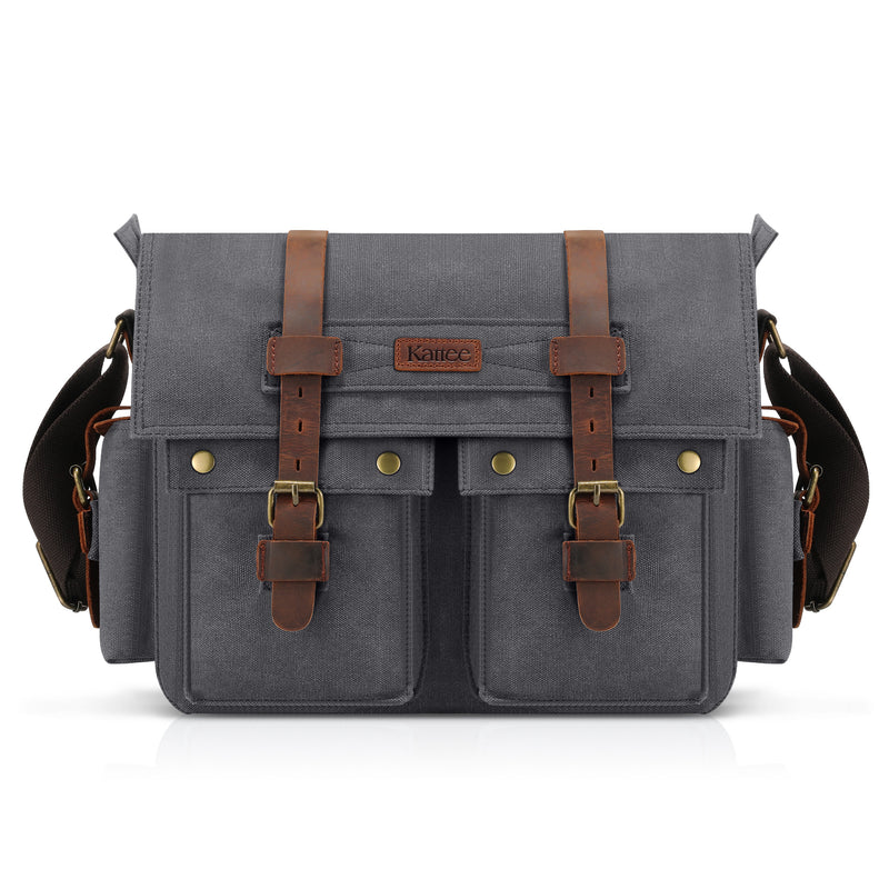 kattee leather canvas camera bag