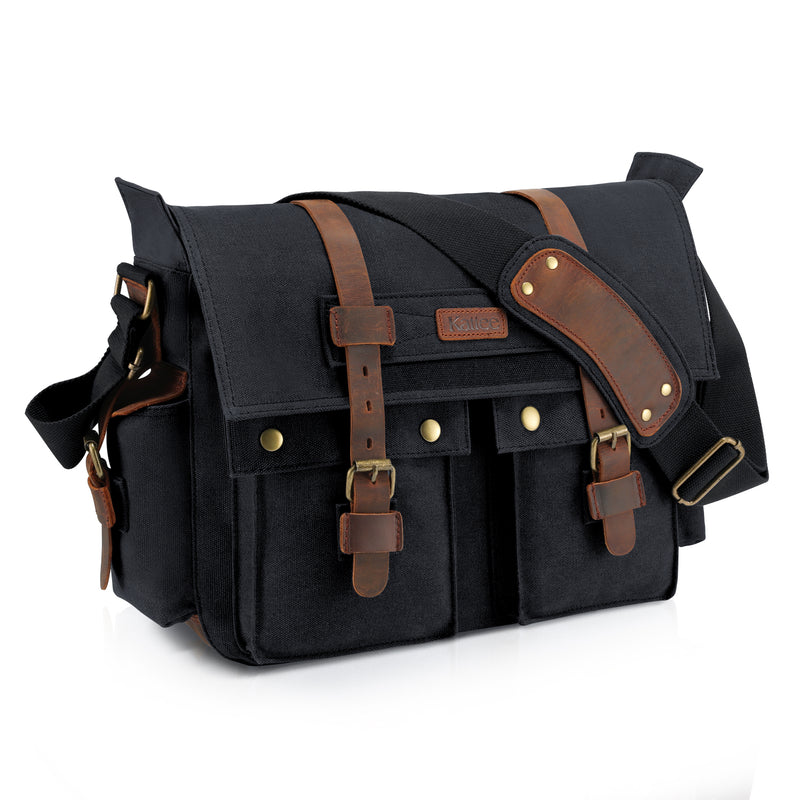 kattee leather messenger bag