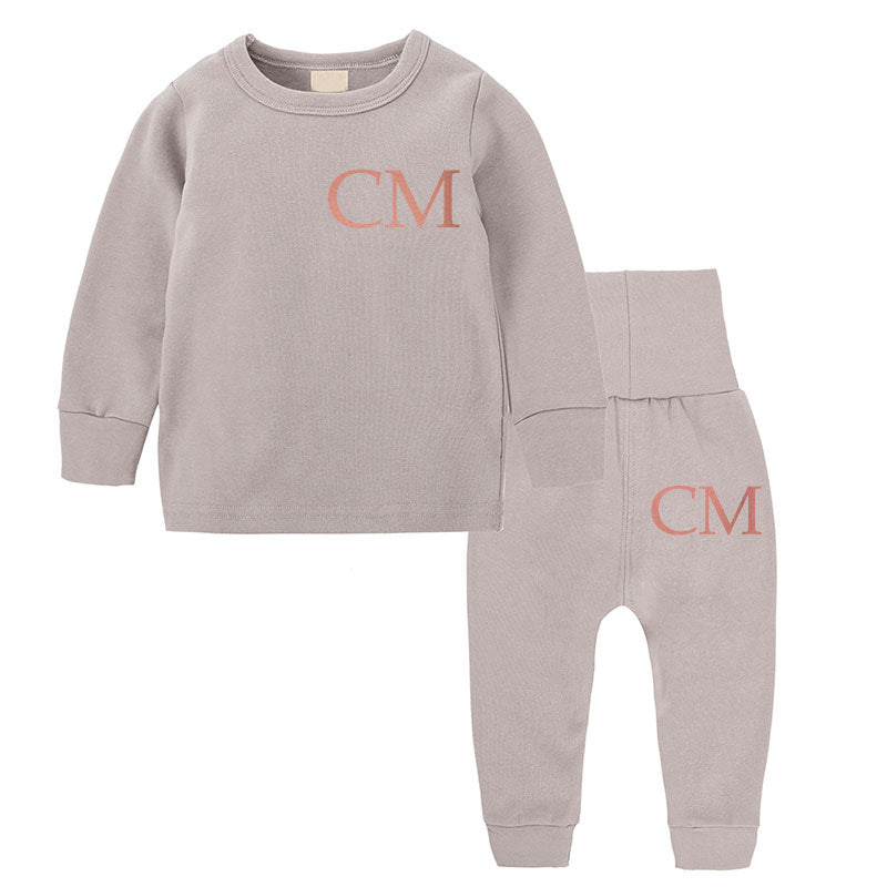 personalised initial baby tracksuit