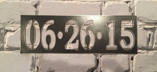  Wedding  Anniversary  Date Metal  Sign Magnolia Metals 