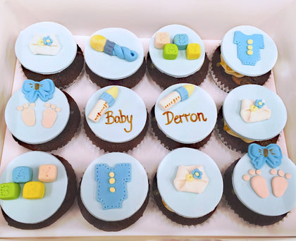 Baby Boy Shower Cupcakes 25grams Bakery