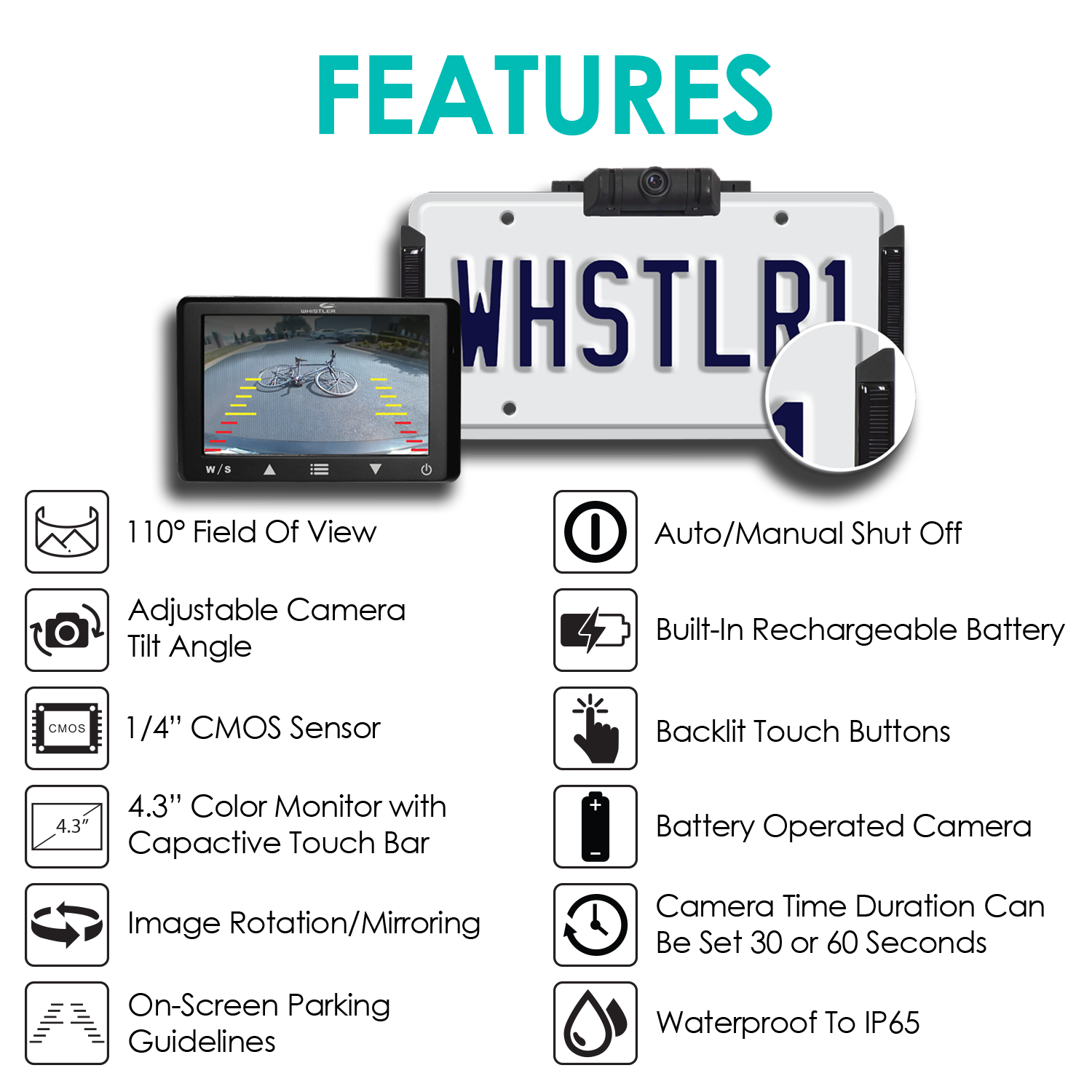 whistler wireless digital backup camera reviews