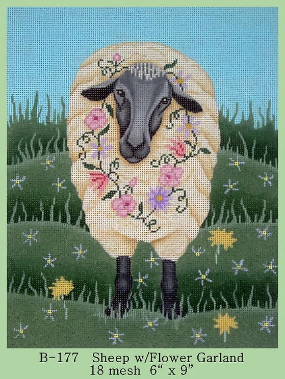 Sheep w/Flower Garland