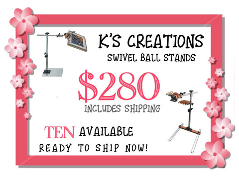 K's Creations Swivel Ball Stands