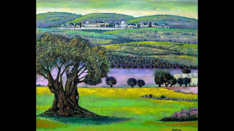 Painting of Palestine by Artist Nabil Anani 