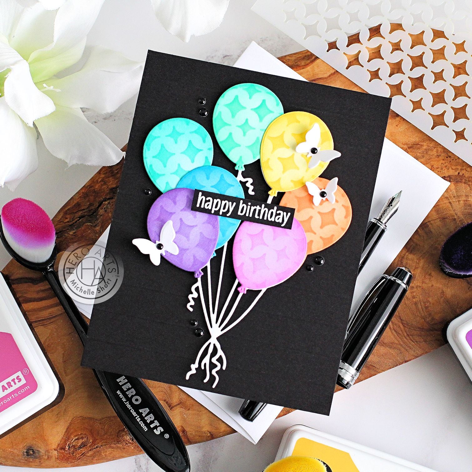 Balloon Bunch by Michelle Short for Hero Arts
