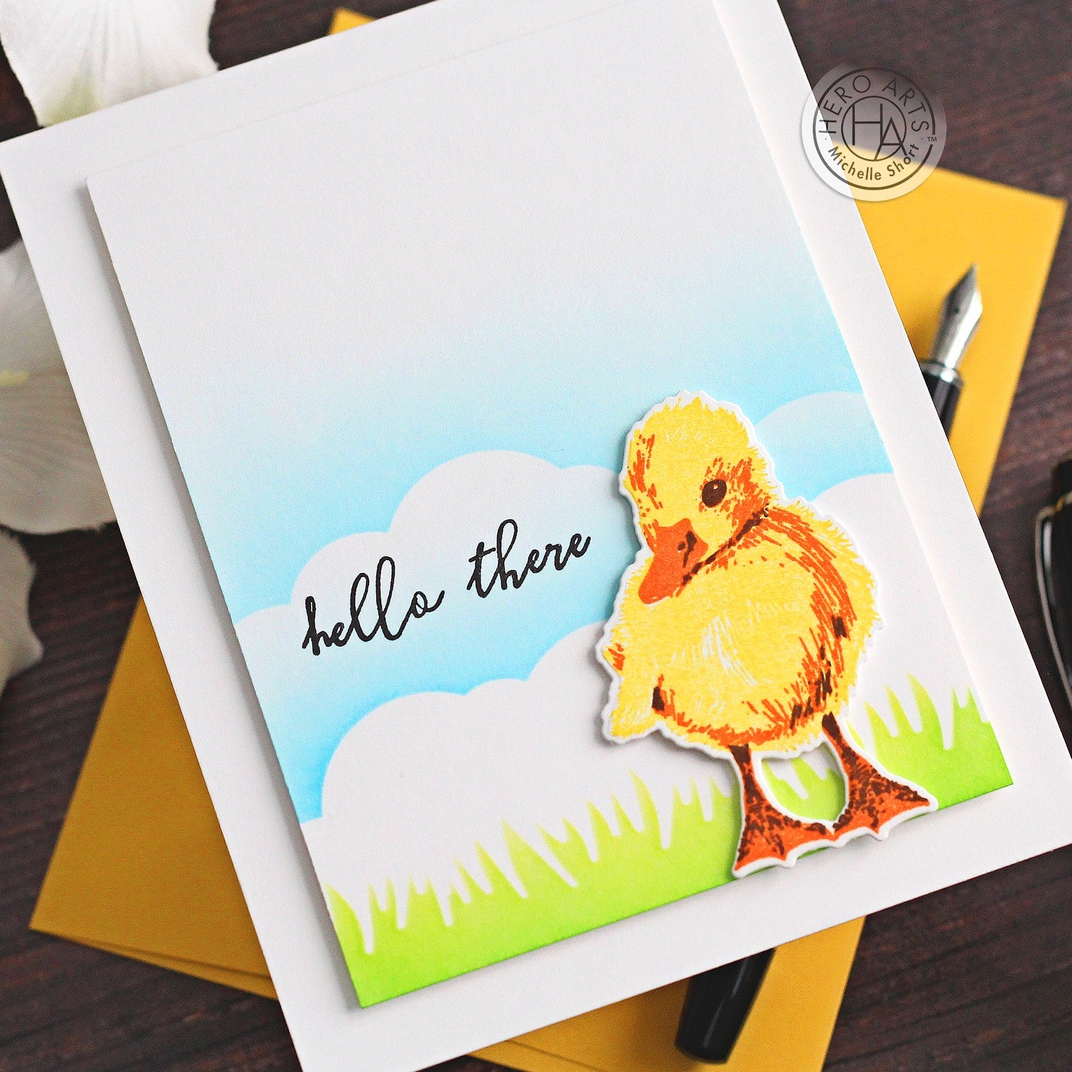 Color Layering Duckling by Michelle Short for Hero Arts