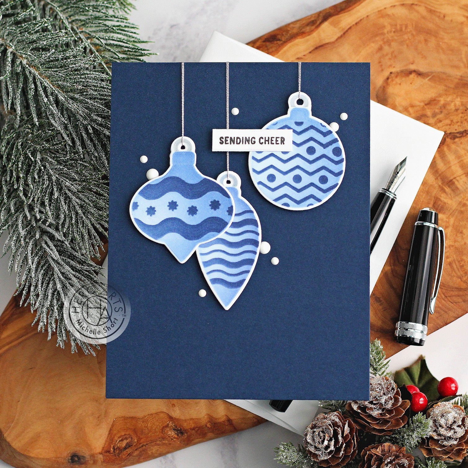 Holiday Ornaments by Michelle Short for Hero Arts