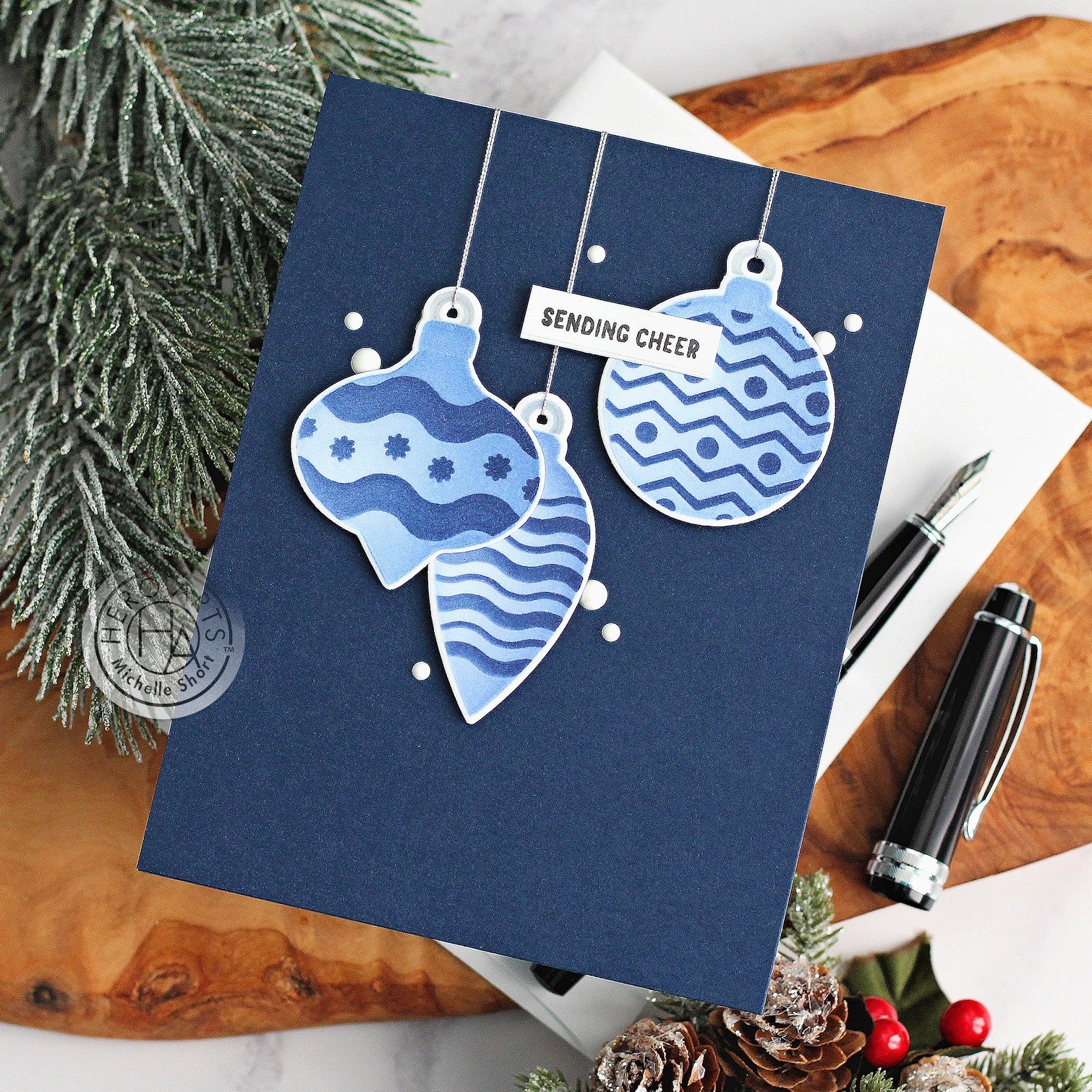 Holiday Ornaments by Michelle Short for Hero Arts