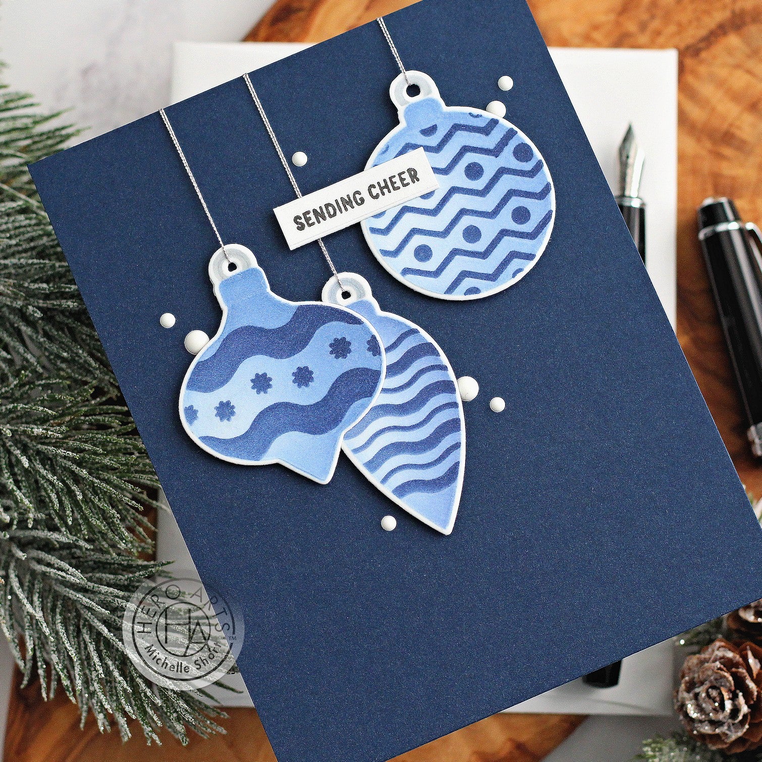 Holiday Ornaments by Michelle Short for Hero Arts