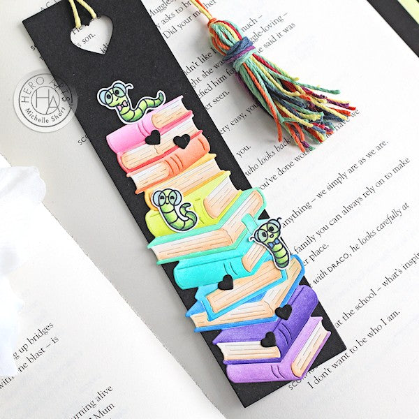 Bookworm Bookmark by Michelle Short for Hero Arts