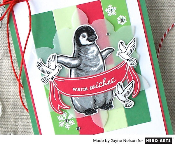 Color Layering Baby Penguin by Jayne Nelson for Hero Arts