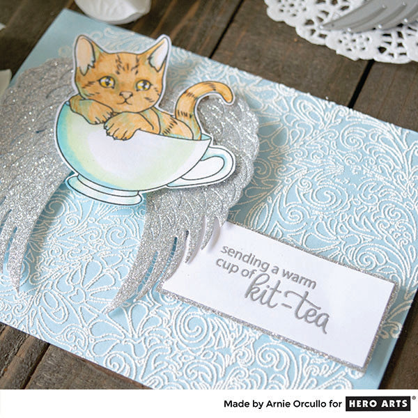 Hero Arts Stamp & Cut Kit-Tea  ̹ ˻