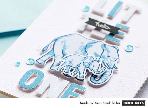 Color Layering Elephant Cards with Yana for Hero Arts