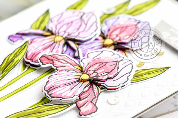 3D Decoupage with Layering Iris Stamps by Yana Smakula for Hero Arts