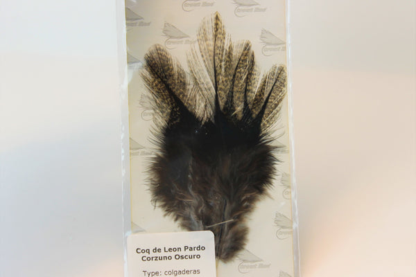 Fishax Coq De Leon (Colgadera) 6 feathers - Dark Pardo - Fishax