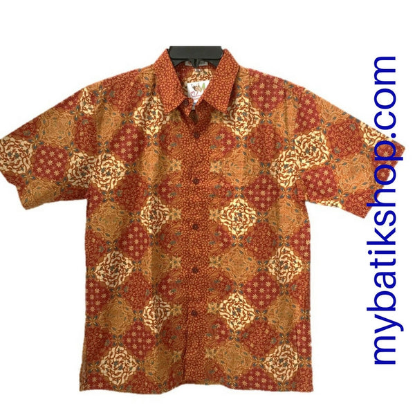  Batik  Keris  for Boys Pumpkin Spice Size 16 mybatikshop com