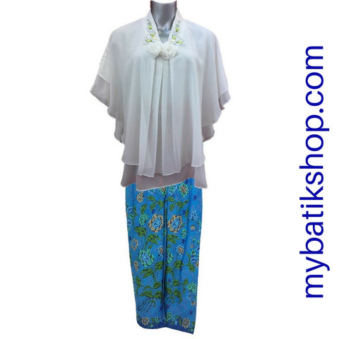 blue sarong skirt