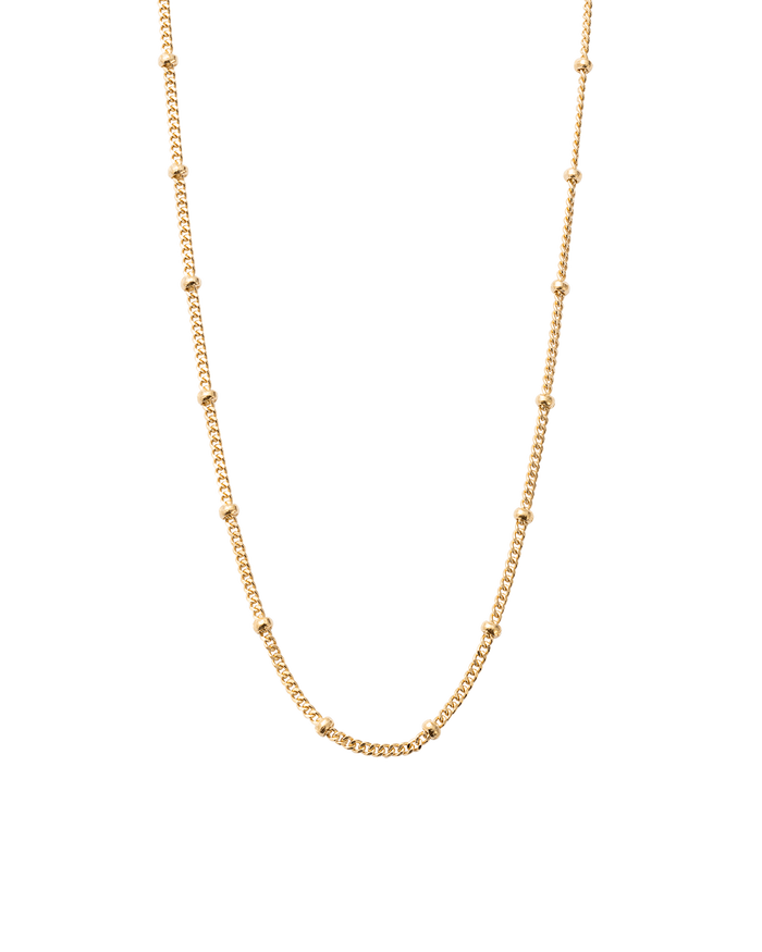 TRESOR CORD NECKLACE BLACK (18K GOLD VERMEIL)