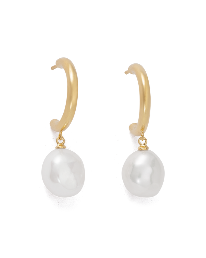 Drop Earrings | 18K Gold Easton Front-To-Back Earrings – REBELLIOUS GRACE