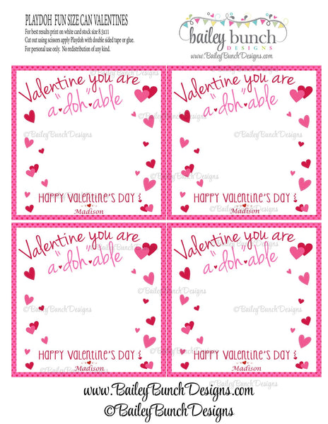 Download Playdoh Valentines, Playdoh A"Doh"able Valentine Favors ...