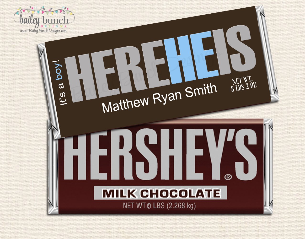 hershey's baby announcement candy