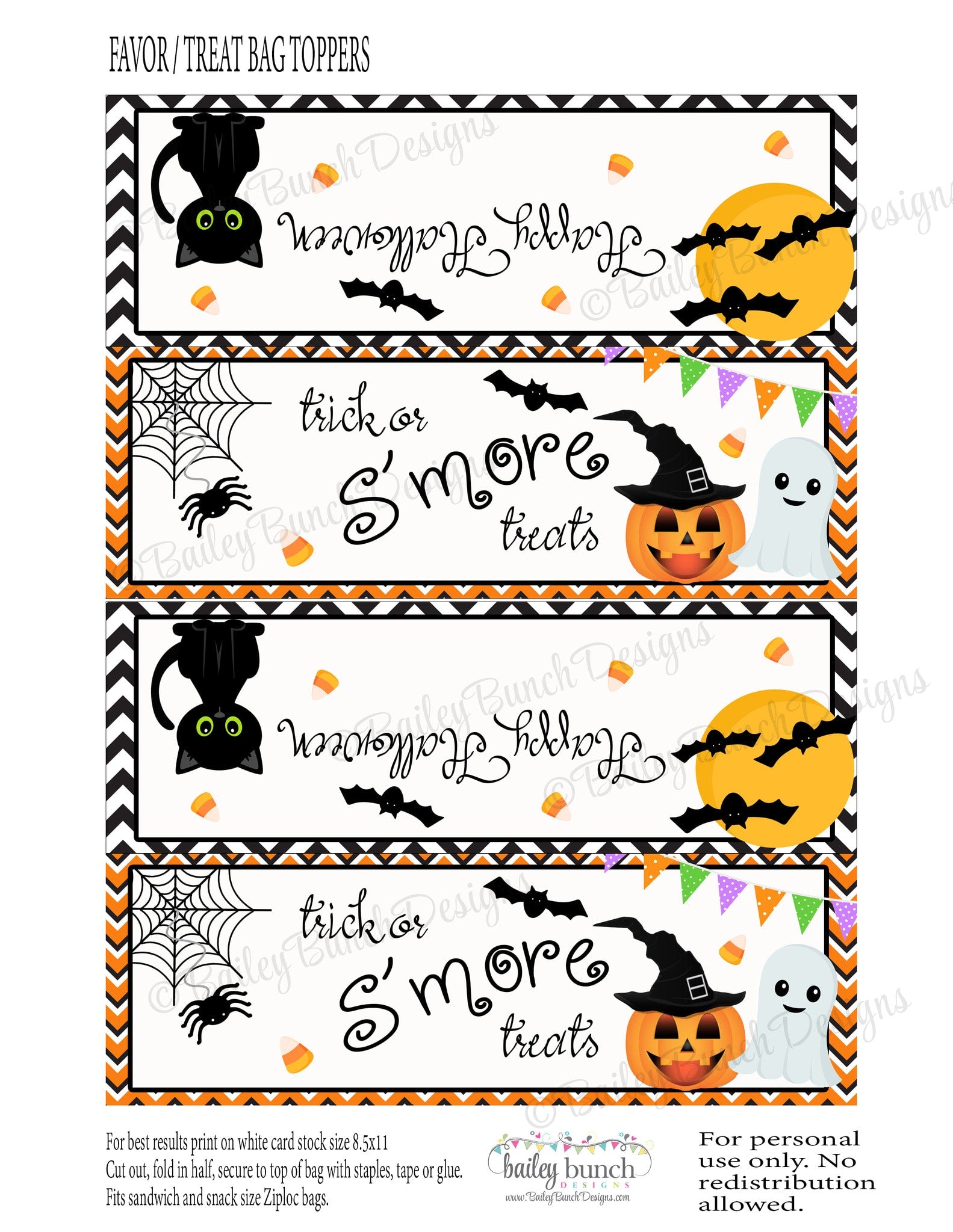 Free Printable Halloween Candy Bag Tags