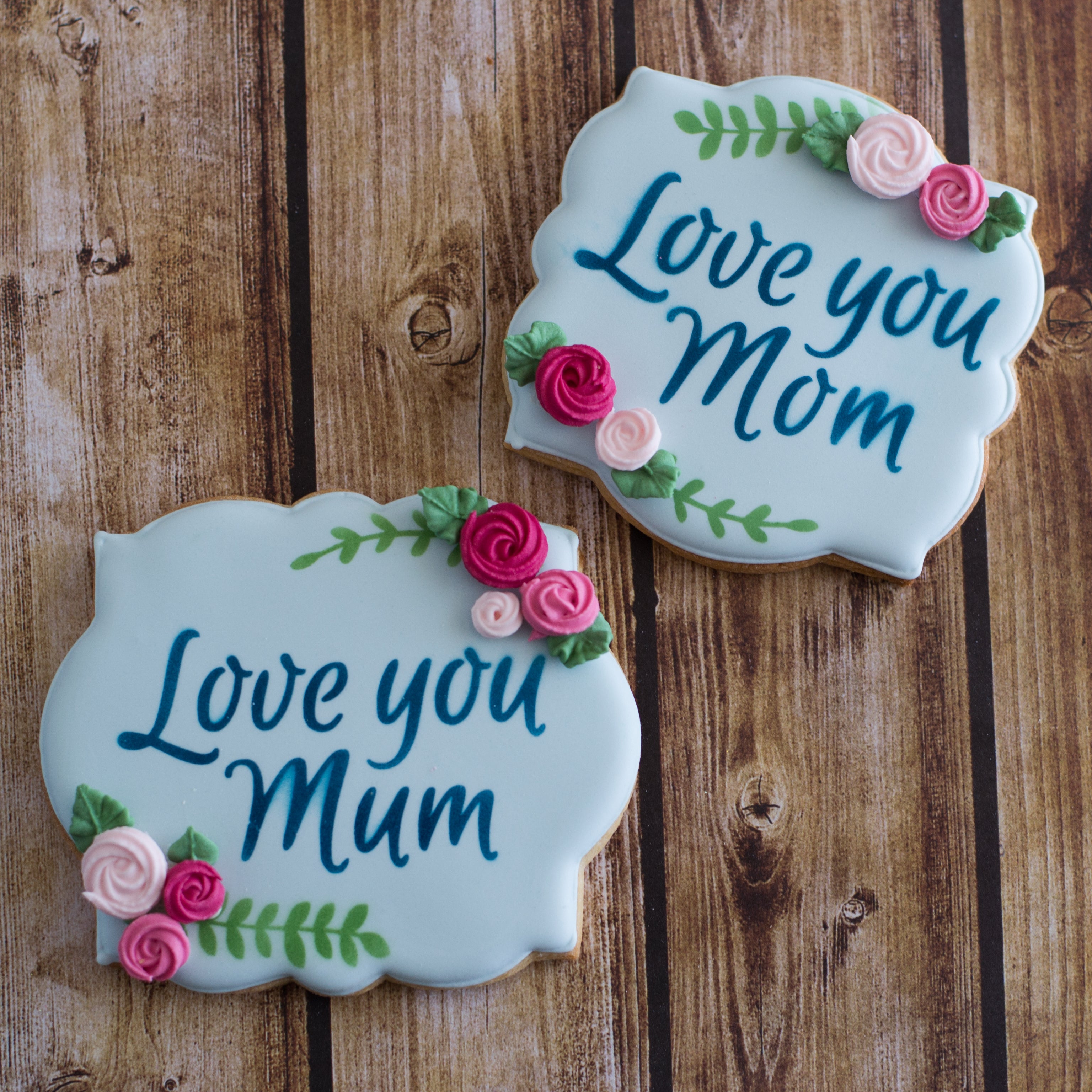 Love You Mum Mom Stencil 2 Options Stencibelle