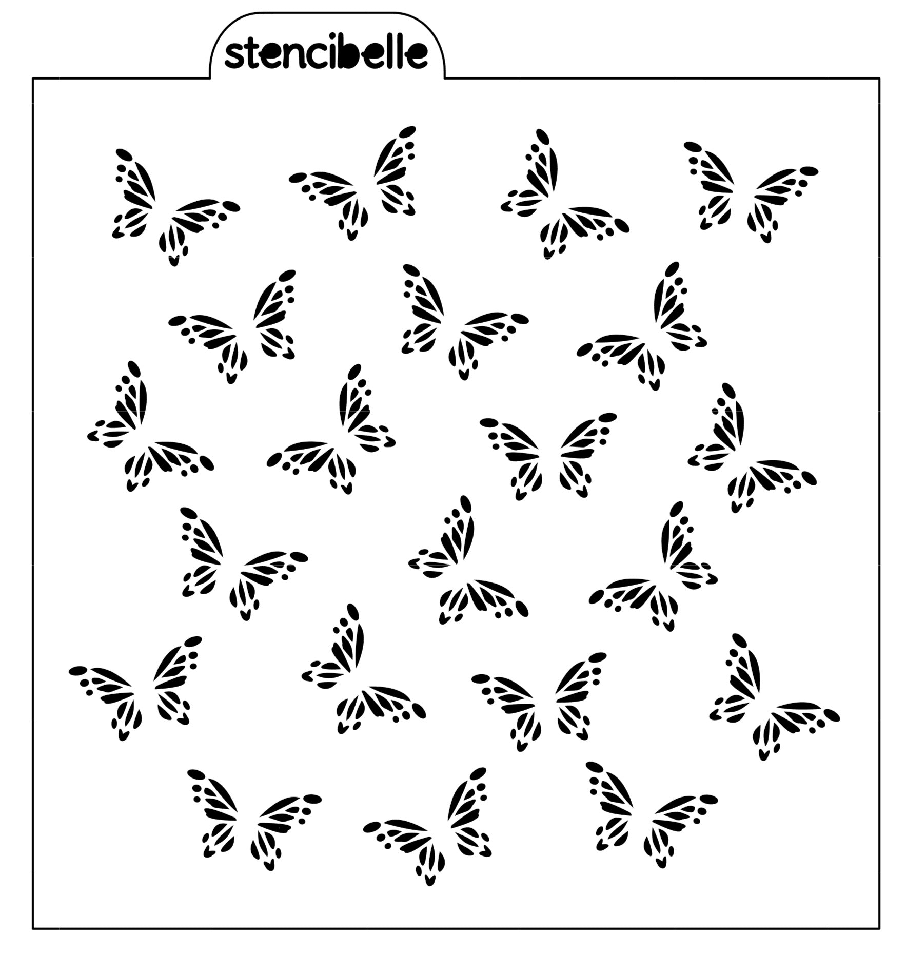 Download Butterflies Stencil Set - 3 piece - stencibelle