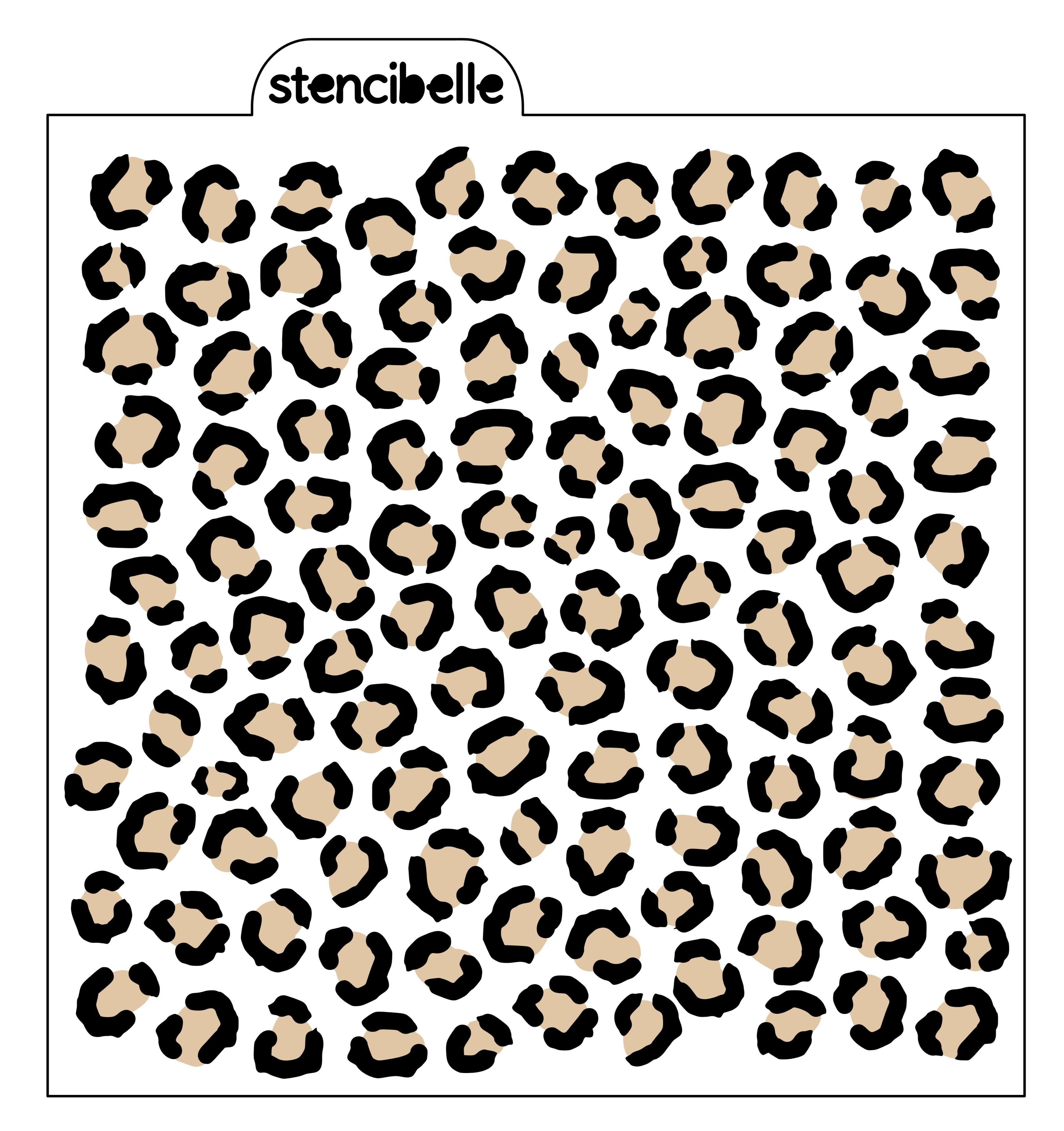 Download Cheetah / Leopard Print Stencil - 2 piece - stencibelle