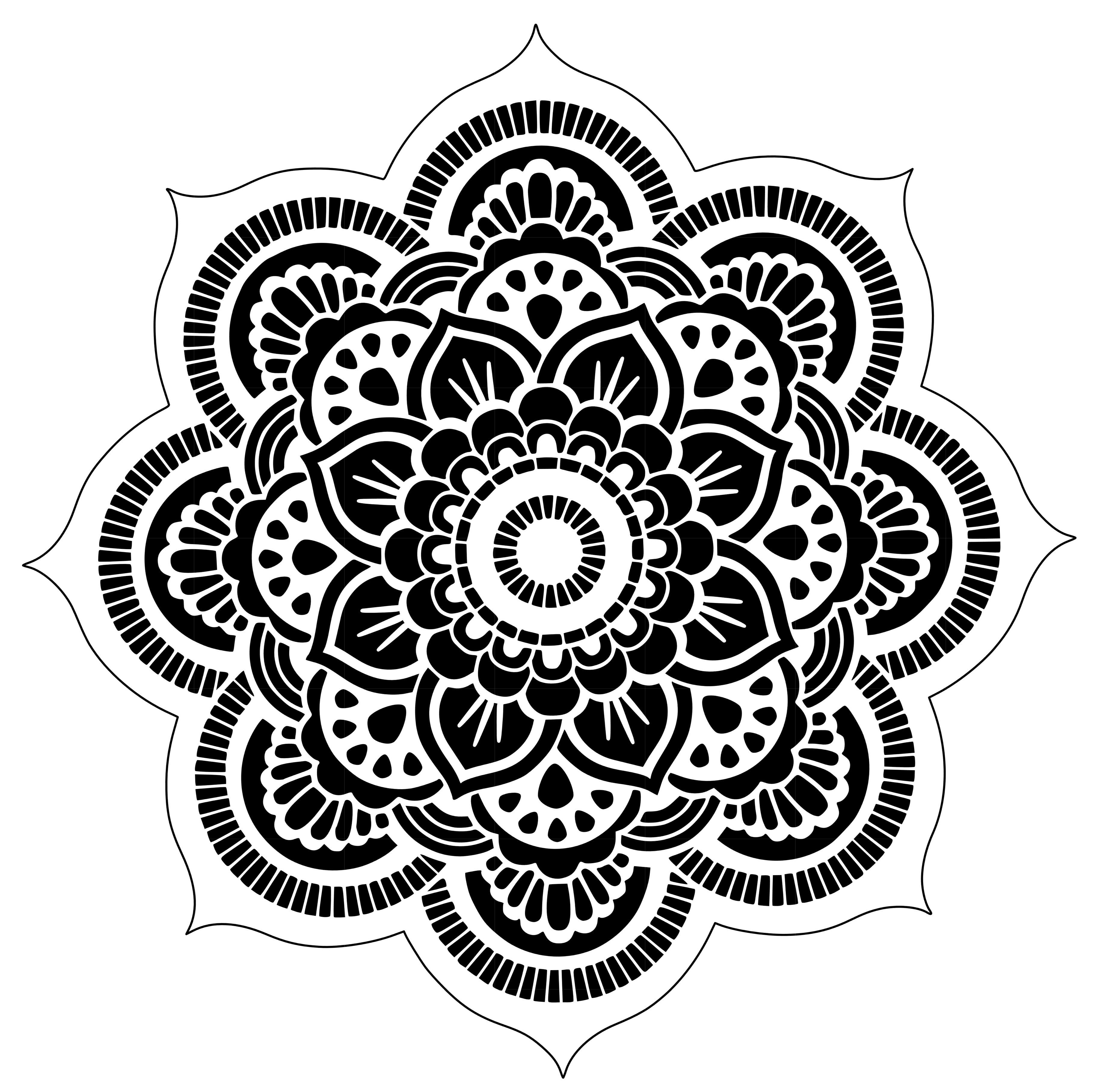 Printable Mandala Tattoo Stencil Printable Word Searches