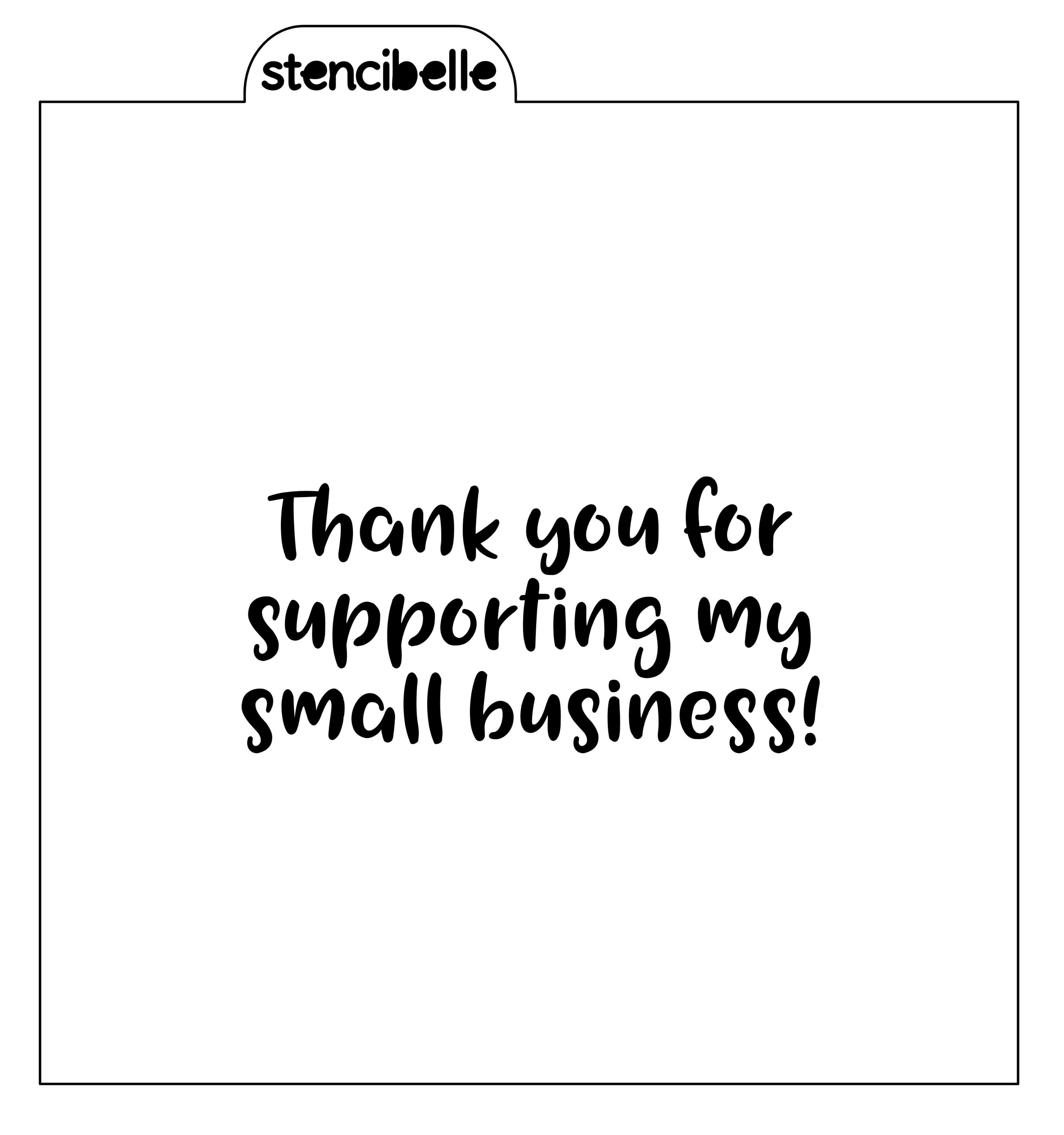 thank you for supporting my business template
