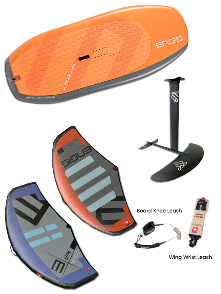 Ensis Custom Carbon Rock'N'Roll Wingfoil Board inc Bag — Boardworx